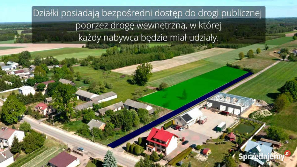 DZIAŁKI NA SPRZEDAŻ Aleksandrów gm Jakubów pow