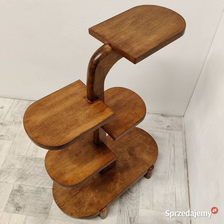 kwietnik art Deco podstawa pod kwiaty drewniana Radomsko