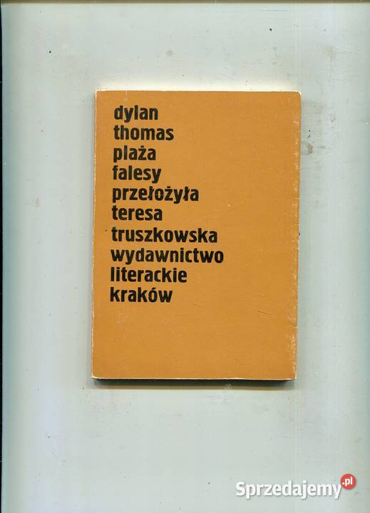 Plaża Falesy Dylan Thomas Rok wydania 1980 Szczecin sprzedam