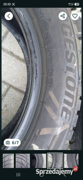 Opony 2055517 zimowe Bridgestone lubuskie Zielona Góra sprzedam