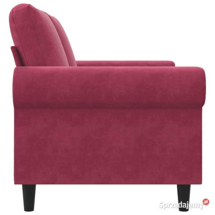 Sofa 2osobowa winna czerwień 120 tapicerowana Meble sprzedam