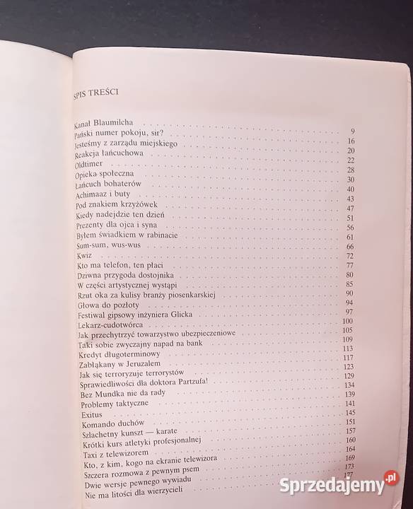 Judaica Ephrain Kishon W tył zwrot pani Lot wielkopolskie Koźminek