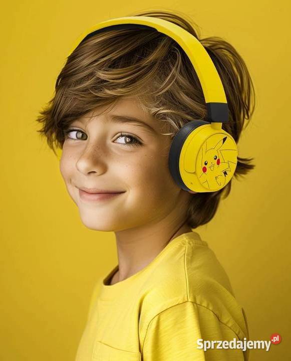 Pokemon Pikachu Słuchawki Nauszne Bezprzewodowe Słuchawki i głośniki małopolskie Mogilany sprzedam