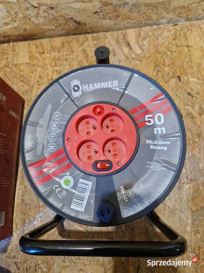 PRZEDŁUŻACZ BUDOWLANY Hammer HM 121 ogrodowy 50M Głogowa