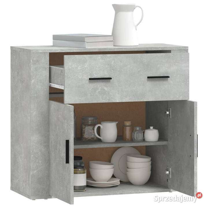 Szafka szarość betonu 80x33x70 materiał mazowieckie Warszawa