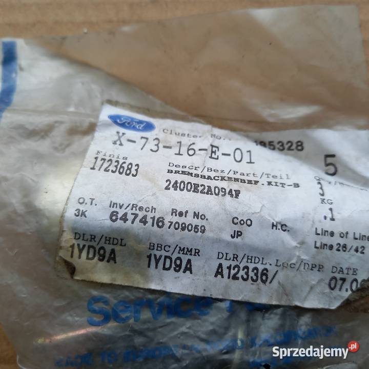 17236832400E2A094F Komplet sprężyn hamulca