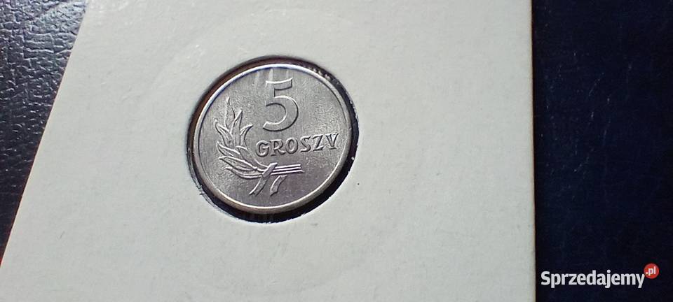 Stare monety 5 groszy 1968 skrętka Polska PRL Lesko