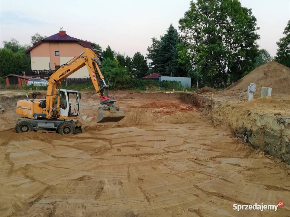 Koparkoładowarka Usługi koparkoładowarką Roboty mazowieckie