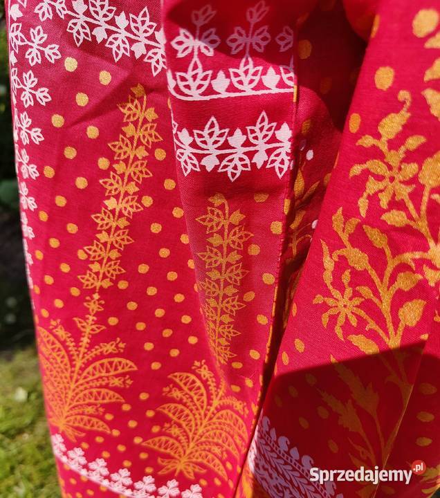 Koralowa tunika kameez Pakistan Indie Bollywood Rozmiar 36(S) Szczecin