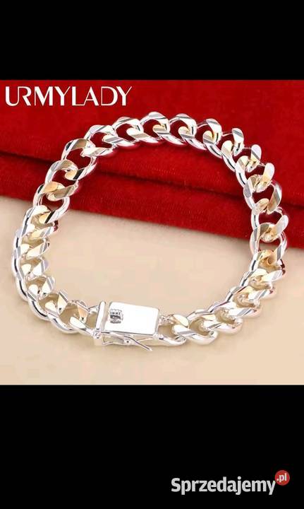 Srebna 925 z złotym wykwintem bransoletka Warszawa sprzedam