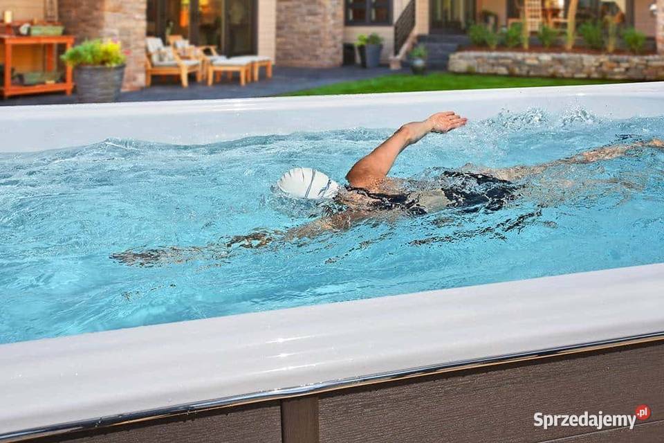 BASEN WOLNOSTOJĄCY OGRODOWY 8m3 Z PRZECIWPRĄDEM Karpacz