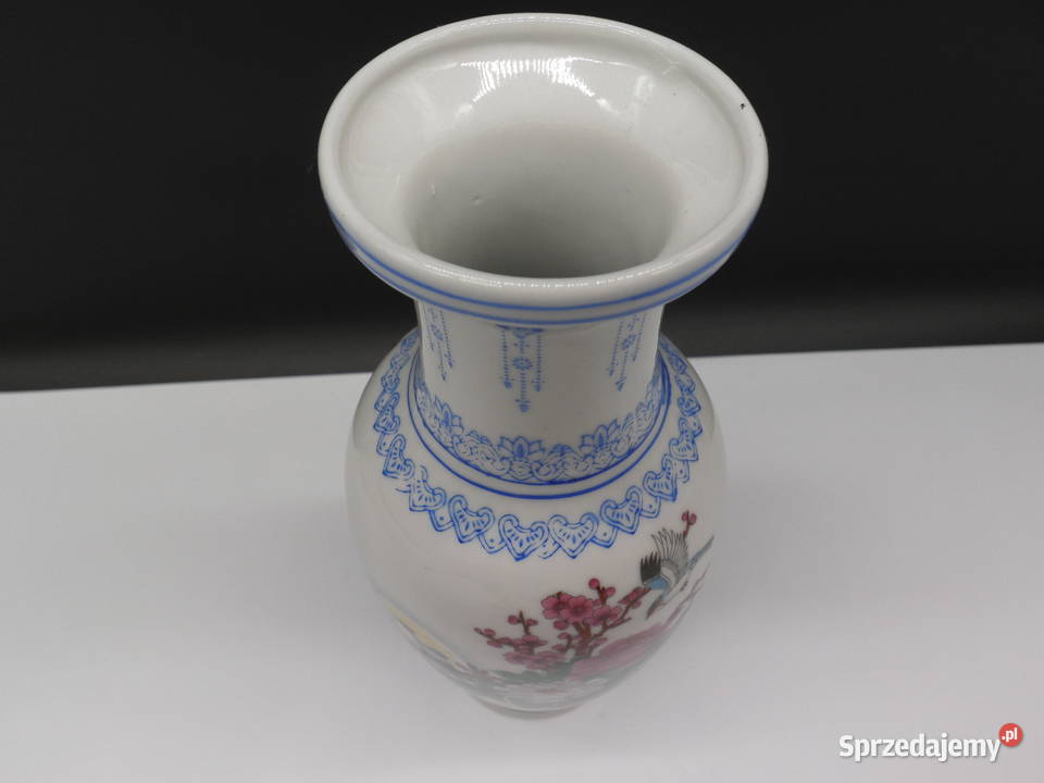 Chiński Wazon Porcelanowy Ptaki i Piwonie wielkopolskie sprzedam