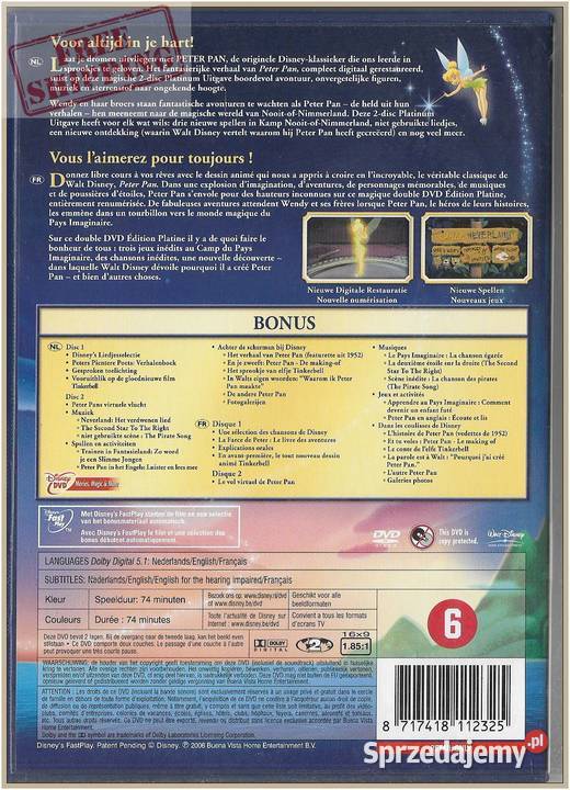 Peter Pan Platinum Edition 2006 2DVD 2 płyty małopolskie Krynica-Zdrój