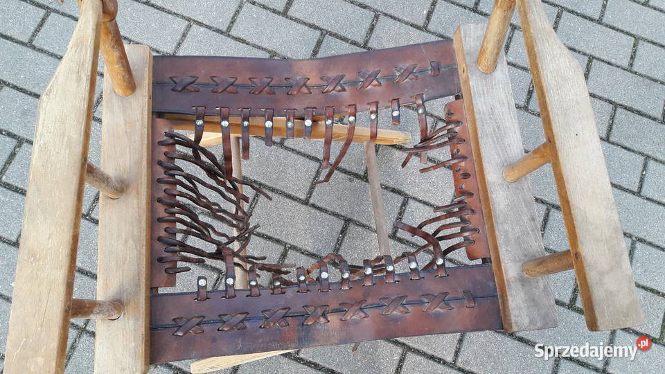 Krzesło reżysera składane fotel reżysera PRL