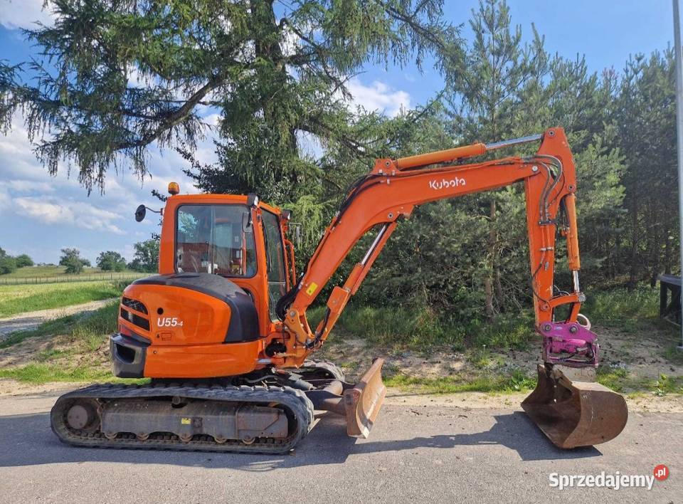 Koparka gąsienicowa KUBOTA U 554 2015 dolnośląskie Milicz