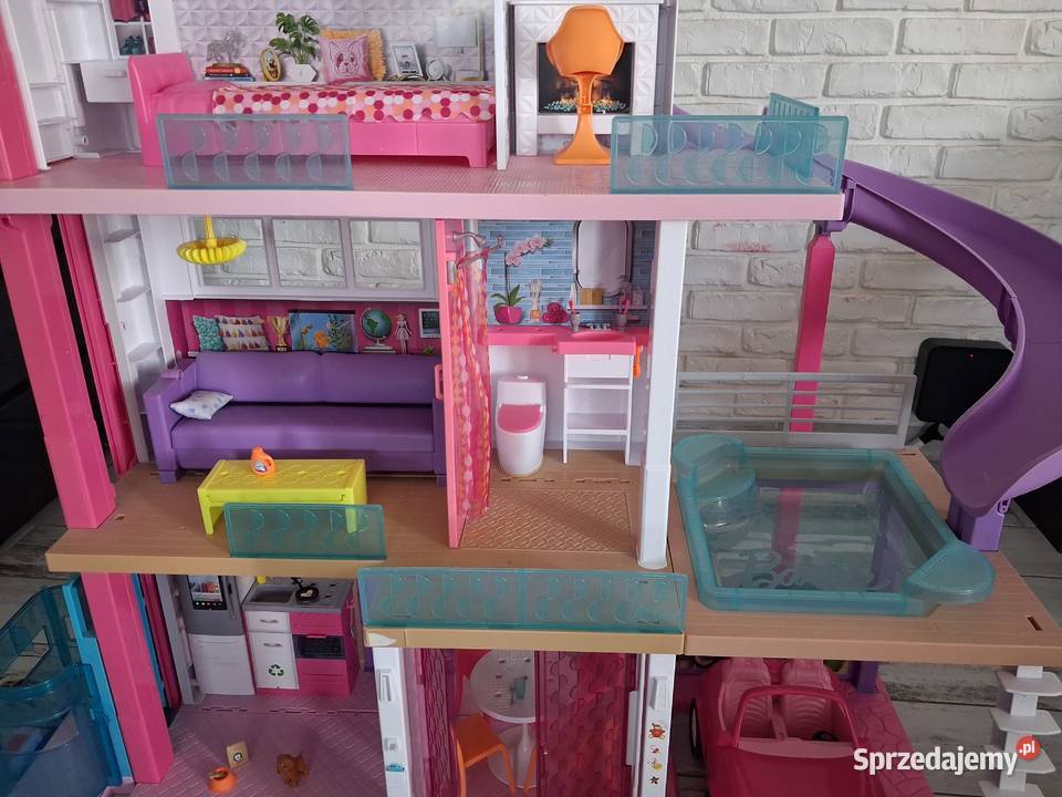 3x Domki Barbie DreamHouse winda zjeżdżalnie Bolesławiec