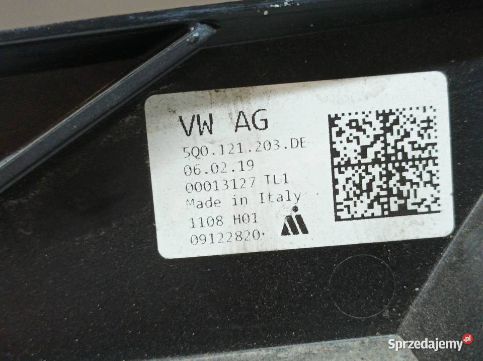 WENTYLATOR CHŁODNICY 20 TSI 3V 5Q0121203DE Skoda świętokrzyskie sprzedam