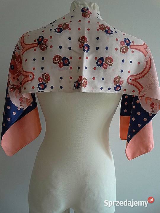 Szalik Jedwabny 100 Naturalny Jedwab Łososiowy Łomża