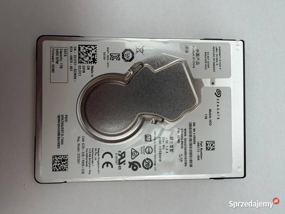 Dysk twardy 1000GB 1TB Seagate ST1000LM035 SATA Pojemność 1000 Dyski mazowieckie Warszawa