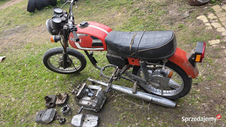 Cz 350 cezeta 12v jawa silnik orginal dostawa 2222km Jaślany