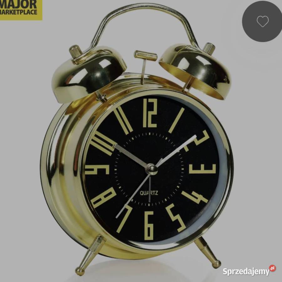 Sprzedam nowy Stylowy Złoty Budzik w Stylu Retro Gdańsk
