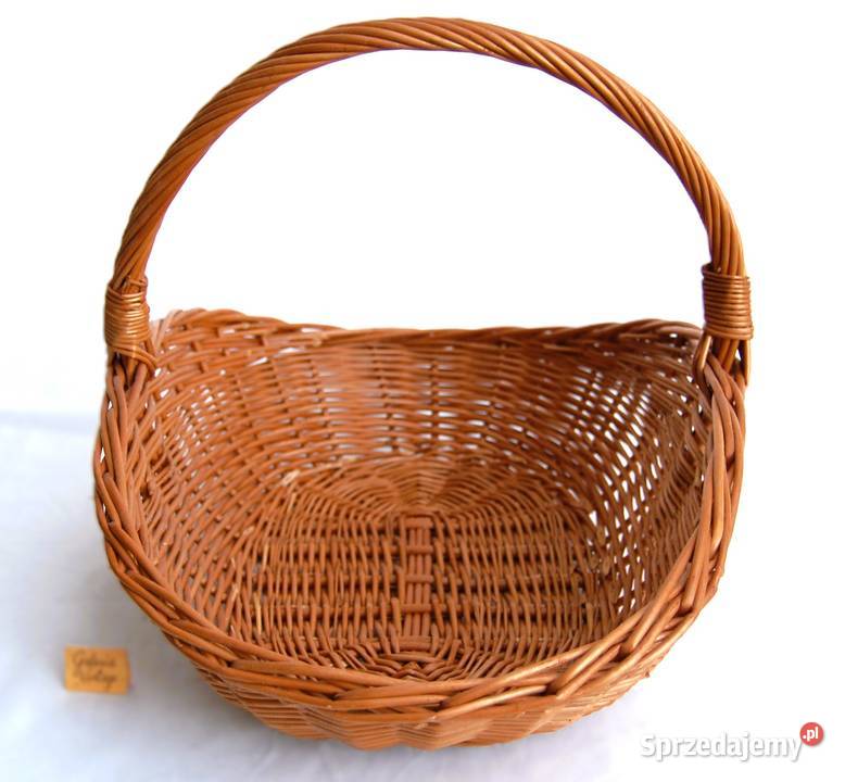 Kosz wiklinowy owalny wyższe brzegi ekspozycyjny