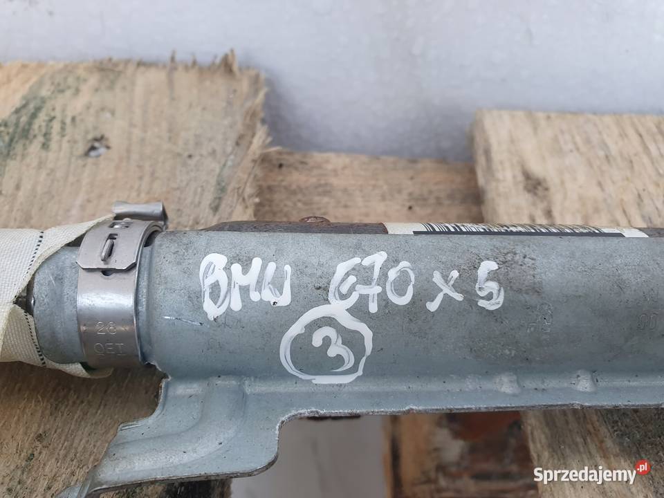 BMW X5 E70 LEWA PRAWA KURTYNA POWIETRZNA 5076603 Rudka