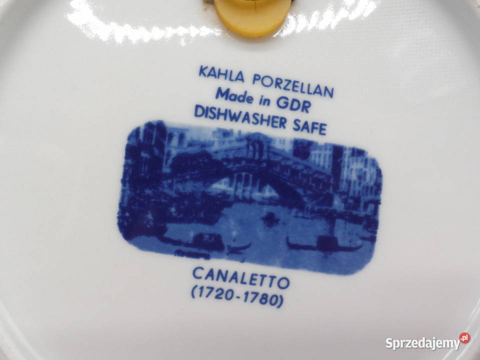 Kolekcjonerski Talerz Ścienny Kahla Canaletto Raszków sprzedam