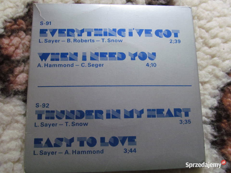 Leo SayerWhen i Need You Lublin sprzedam