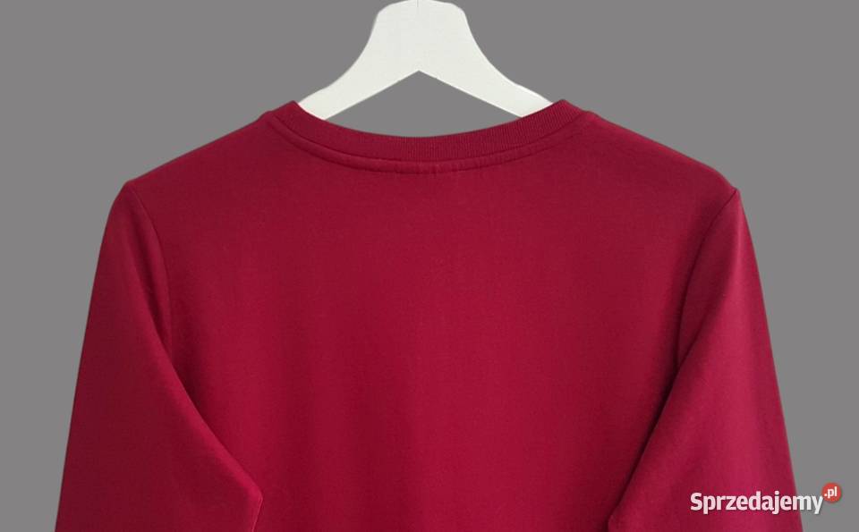 Damska dresowa bordowa bawełniana bluza z długim małopolskie Chrzanów