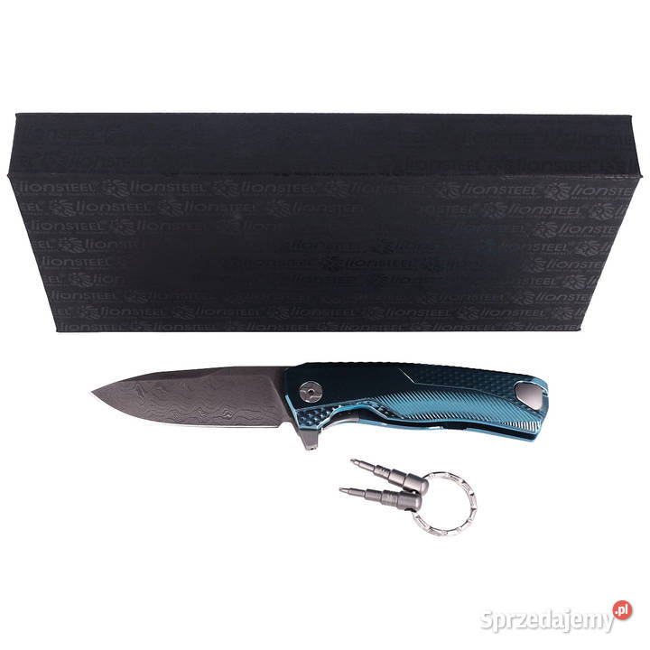 Nóż składany LionSteel Blue Titanium Chad Warszawa