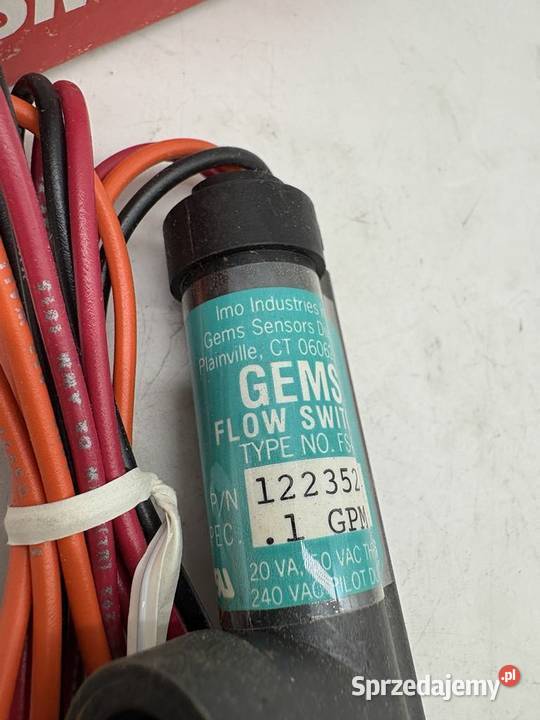 Gems 122352 Flow switch Biznes i Przemysł Warszawa