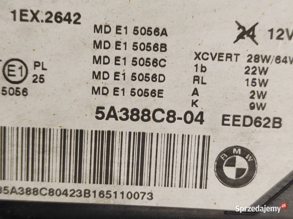 Lampa Prawy Przód Przednia Prawa BMW 5 G30 G31 osobowe