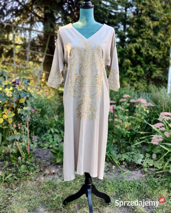 Nowa długa tunika kurta kameez S boho bohemian Szczecin