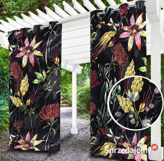 Zasłona kotara ogrodowa NA WYMIAR 200x220 Wystrój okien Bestwina
