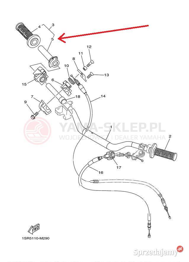 Rolgaz Yamha YZ 125 4XM2624300 Oryginał Kielce