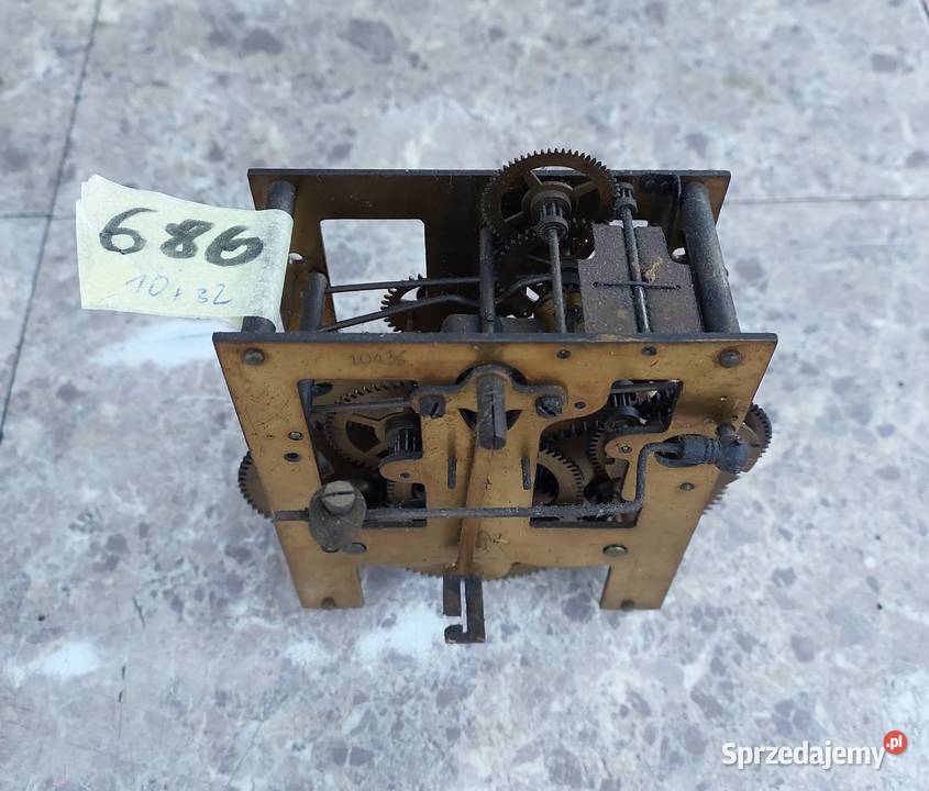 686 Mechanizm starego zegara ściennego Junghans Antyki Tczew