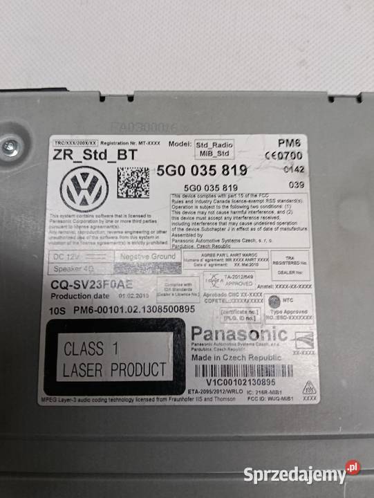 Radio golf 7 nawigacja Jednorożec