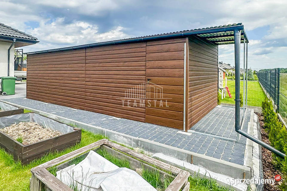 Garaż Blaszany 35x8m Wiata 1m Brama Uchylna Busko-Zdrój