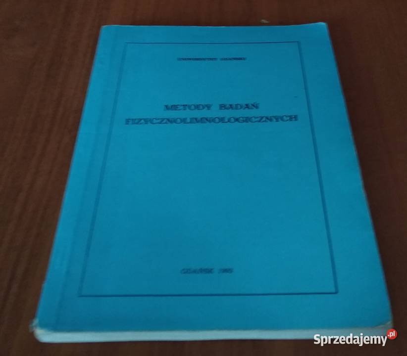 Metody badań fizycznolimnologicznych Lange sprzedam
