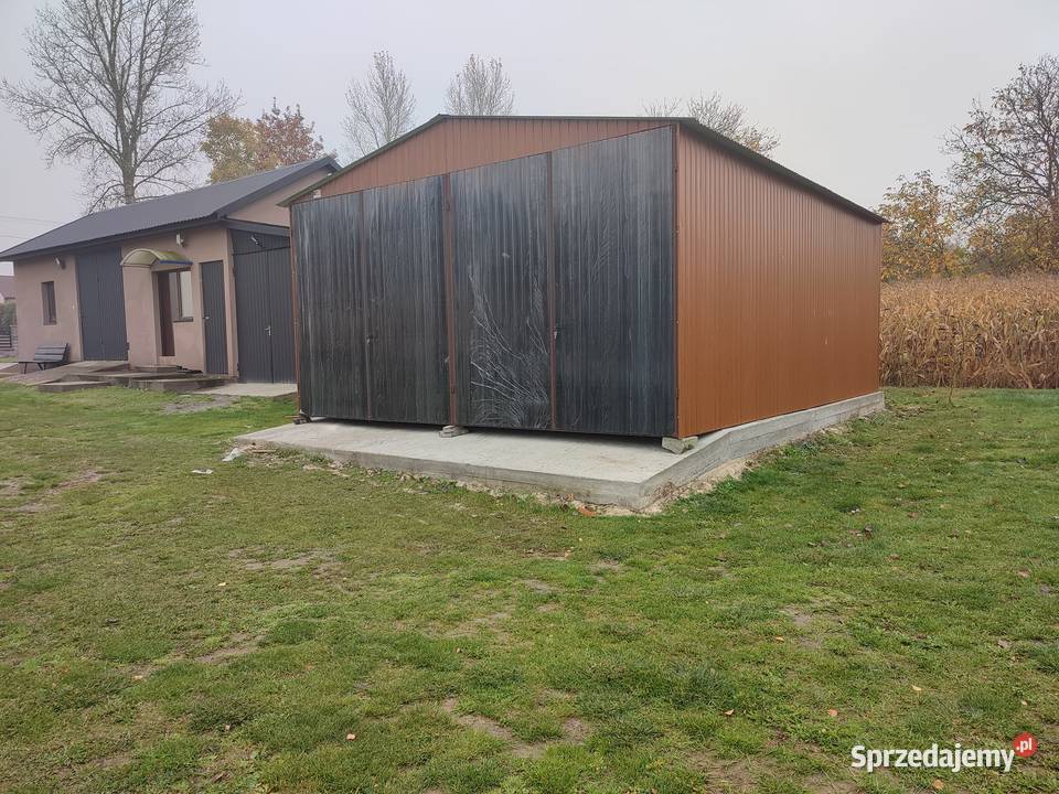Garaż blaszany Brązowy Magazyn Garaże Blaszane blacha sprzedam
