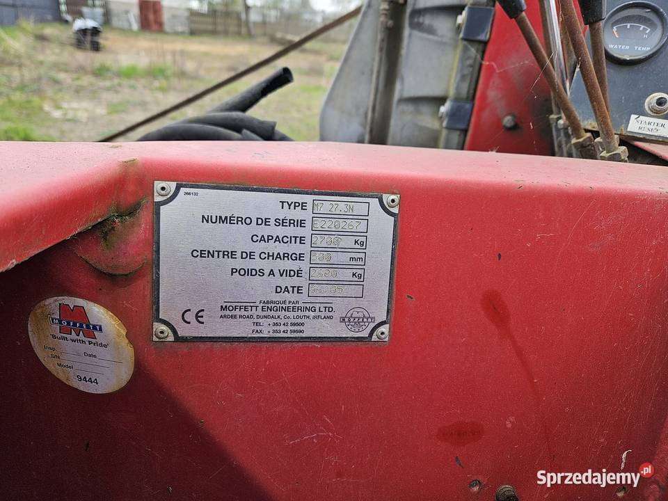 wózek widłowy moffett m7 na cześci diesel Karsin sprzedam