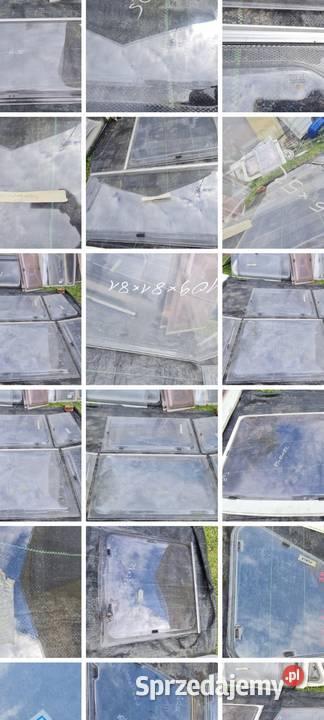 Szyby do przyczep kempingowych kamperow 1000 sprzedam