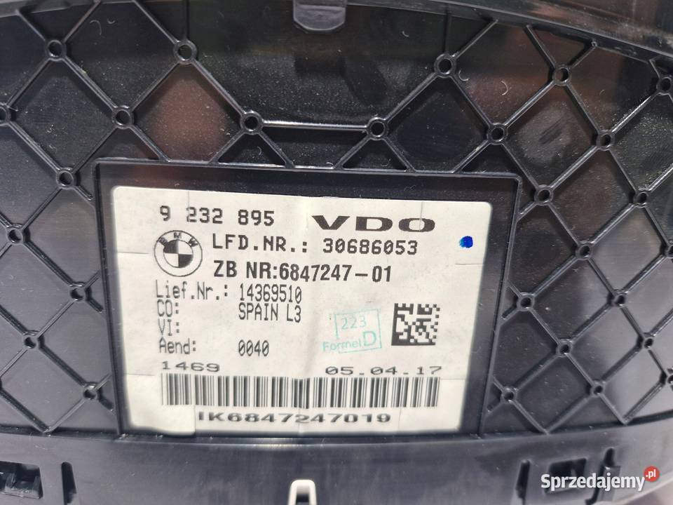 BMW F30 F31 F36 LICZNIK ZEGARY EUROPA DIESEL dolnośląskie