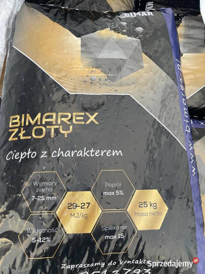 Węgiel groszek BIMAREX ZŁOTY 2729 MJ Inowłódz sprzedam
