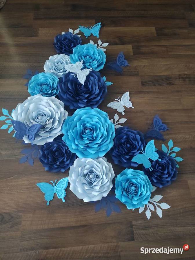 Róże z papieru 3 D Lądek
