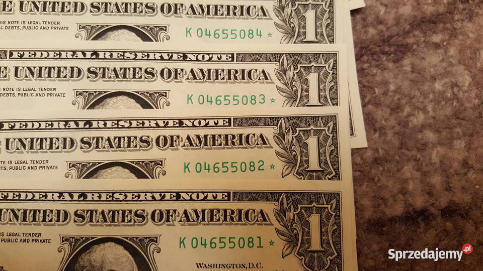 1 Dollar z Gwiazdką i wadą menniczą Paczka 100 Zielona Góra