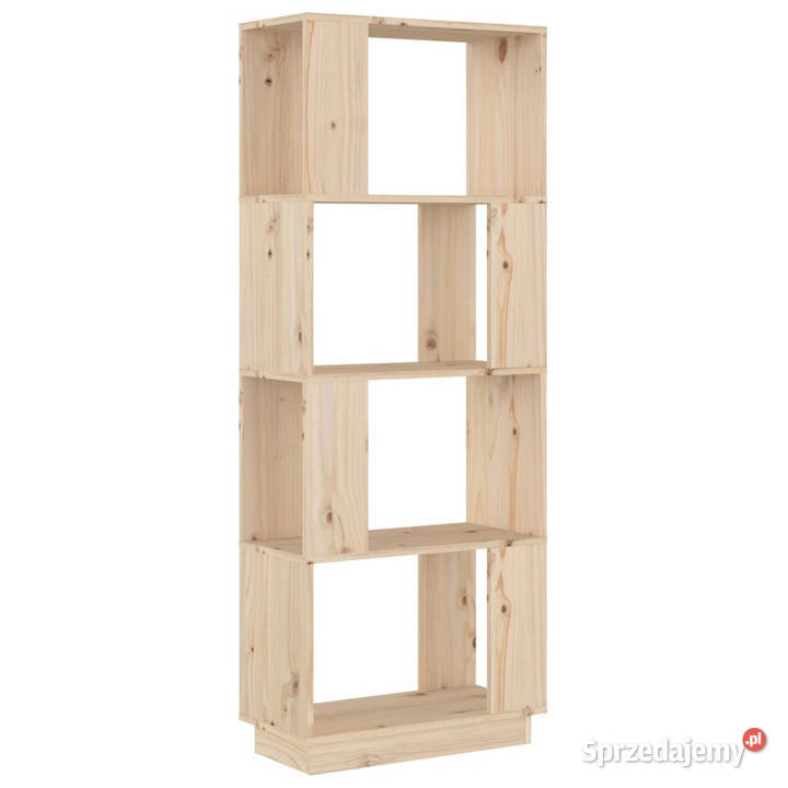Regał na książkiprzegroda 51x25x132 lite drewno