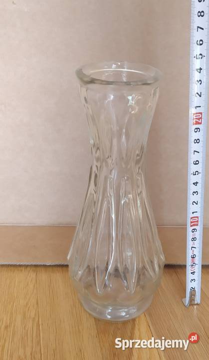 328 WAZON 3 szklany piękny wzornictwo PRLu Łódź sprzedam