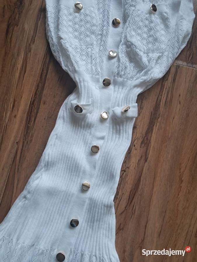 nowa biała sukienka rozmiar xss brak metki Koronkowa  Spódnice i sukienki Sandomierz